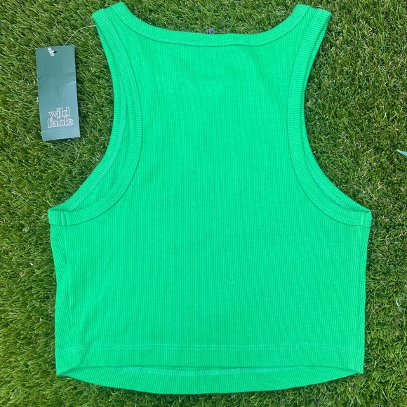 Green Ribbed Wild Fable Tank Top - Picture 2 of 2
